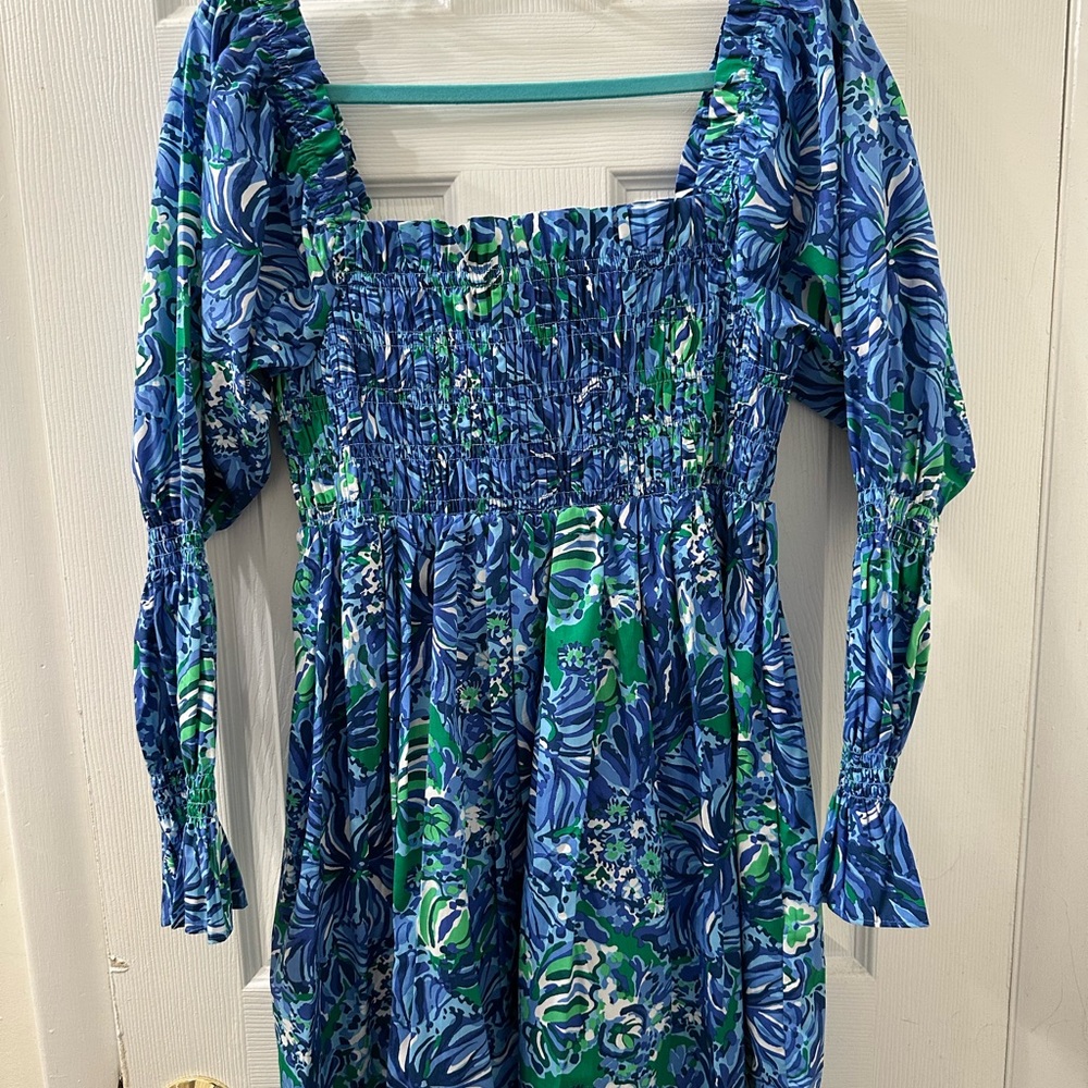 Lilly Pulitzer Abaco Blue and Green Dress